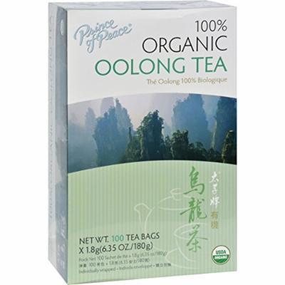 2 Pack of Prince of Peace Organic Oolong Tea - 100 Tea Bags - 95%+ Organic - 100% Natural - Antioxidant - hand pick, delightly aromatic with a mild flavor and bright golden color