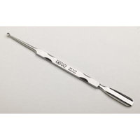 MEHAZ 022 9mm Pusher & Curette 5 ½ inch Stainless Steel Cuticle Pusher & Cleaner (Model: MC0022) by Mehaz