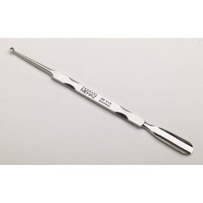MEHAZ 022 9mm Pusher & Curette 5 ½ inch Stainless Steel Cuticle Pusher & Cleaner (Model: MC0022) by Mehaz