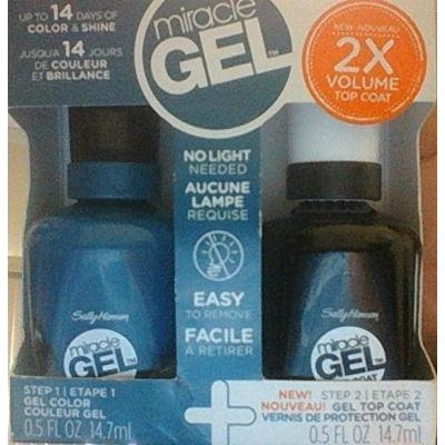Sally Hansen MIRACLE GEL Polish 220 Teal Twin & Gel Top Coat by Sally Hansen
