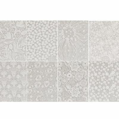 New Fashion 3D Nail Art Stickers 8 Sheets/Set Hollow Out Embossed Flower 3D Nail Art Stickers blk