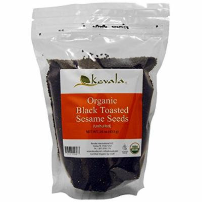 Kevala, Organic Black Toasted Sesame Seeds, Unhulled, 16 oz (453 g)