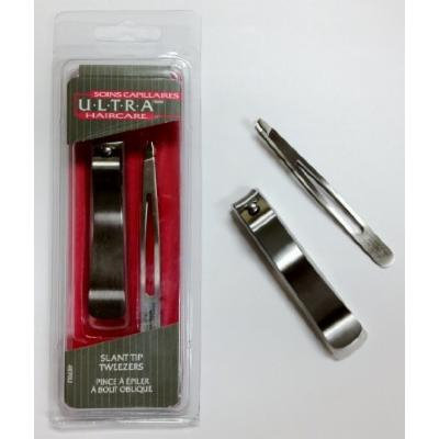 Ultra Slant Tip Tweezers 3 3/4 Inch Stainless by Ultra