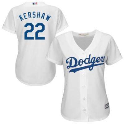 Clayton Kershaw Los Angeles Dodgers Majestic Women's Cool Base Player Jersey - White