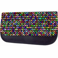 Colorful Chevrons Jacks Outlet TM Nylon-Lined Cosmetic Case