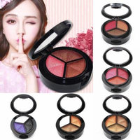 3 Colors Cosmetics Eyeshadow Glitters Shade Makeupwith Brush Mirror GlSTE