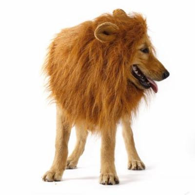 Pet Large Dog Costume Lion Mane Wig Hair Festival Fancy Dress up