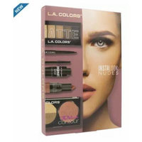 L.A. Colors Instalook 20 Piece Eyeshadow/Eye Liner, Nude 1 Count (pack of 2)