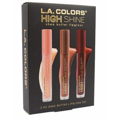 L.A. Colors High Shine Gloss 3 Piece Set,Nude 1.0 ea