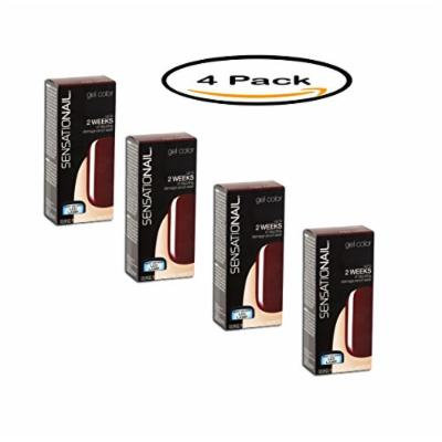 PACK OF 4 - SensatioNail Color Gel Polish, 71603 Miss Behave, 0.25 fl oz