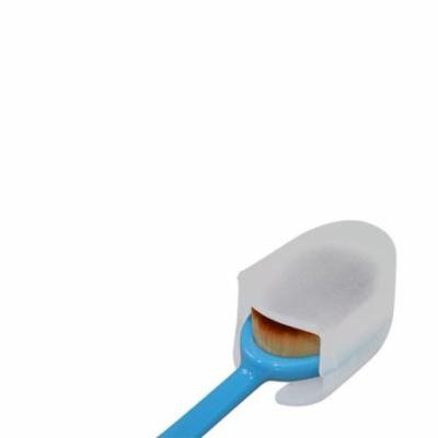 DZT1968 Makeup Face Powder Blusher Toothbrush Curve Foundation Brush With Lip BU