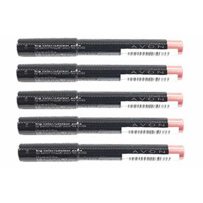 Set of 5 AVON Big Color Pink Champagne Lip Pencil/crayon 094000184686