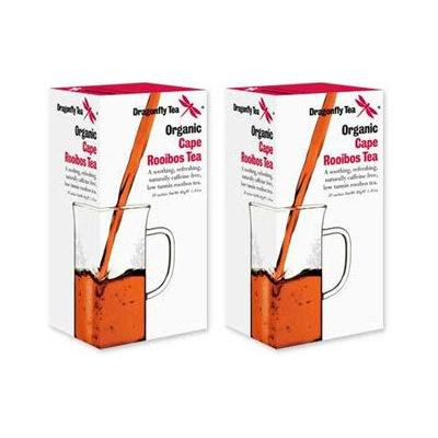 (2 Pack) - Dragonfly Tea - Organic Cape Rooibos | 20 sachet | 2 PACK BUNDLE