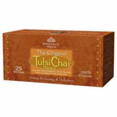 (12 PACK) - Organic India - Org Tulsi Chai | 25 Bag | 12 PACK BUNDLE