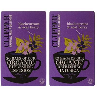 (2 Pack) - Clipper - Org Infusion B/currant & Acai | 20 Bag | 2 PACK BUNDLE