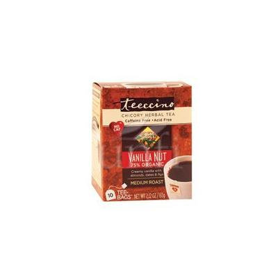 Teeccino - Vanilla Nut 75% Organic Herbal Coffee Medium Roast Caffeine Free - 10 Tee Bags by Teeccino
