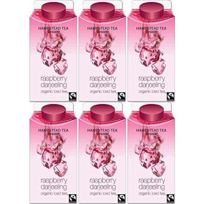 (6 PACK) - Hampstead Tea - Raspberry Darjeeling Iced Tea | 330ml | 6 PACK BUNDLE