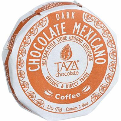Taza Chocolate Organic Chocolate Mexicano Discs - 55 Percent Dark Chocolate - Coffee - 2.7 oz - Case of 12-95%+ Organic-Gluten Free-Dairy Free - Wheat Free-