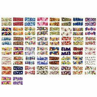Wrapables Colorful Floral Art Water Nail Decal (50 Sheets)