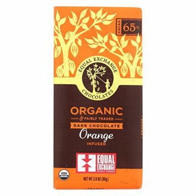 Equal Exchange Chocolate Bar,Og2,Drk Chocolate Orn 2.8 Oz (Pack Of 12)