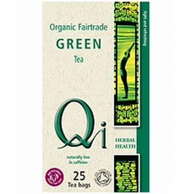 (10 PACK) - Qi - Organic Green Tea | 25 Bag | 10 PACK BUNDLE
