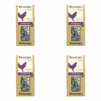 (4 PACK) - Teapigs Everyday (English Breakfast) Tea| 15 Bags |4 PACK - SUPER SAVER - SAVE MONEY