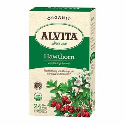Alvita Organic Herbal Tea Bags, Hawthorn Berry, 24 Count by Alvita