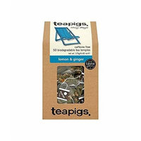 (12 PACK) - Teapigs Lemon & Ginger Tea Temples| 50 Bags |12 PACK - SUPER SAVER - SAVE MONEY