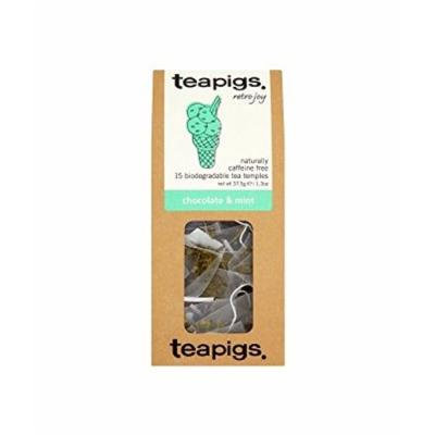 (10 PACK) - Teapigs Chocolate Mint Tea Temples| 15 Bags |10 PACK - SUPER SAVER - SAVE MONEY