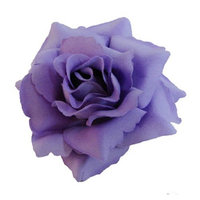 Silk Rose Flower Hair Clip Bridal Wedding 3.75 Inches.
