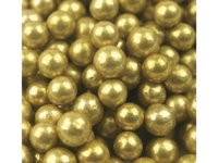 Beulah's Candyland Gold Dragees Gold Balls Bakery Topping Sprinkles 8 ounces