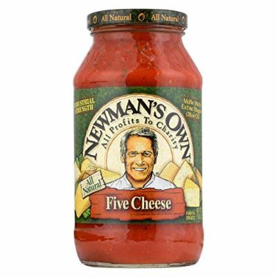 Newman's Own Pasta Sauce Five - Cheese - Case of 12 - 24 Fl oz.