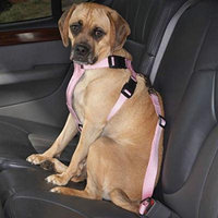 Pink Car Harnesses for Dogs Travel Safely Dog Nylon Strap Safety Harness