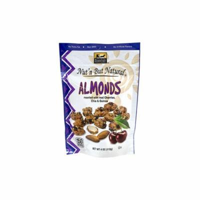 Nut'n But Natural Almonds with Cherries, Chia & Quinoa, 4 oz, 4 Pack