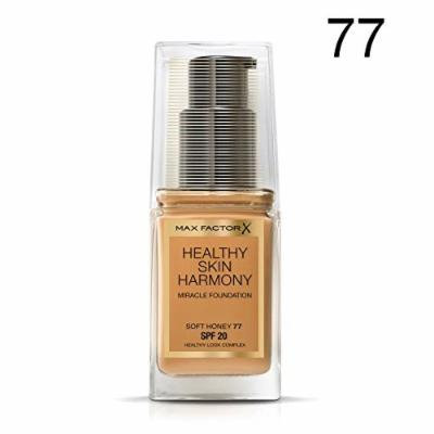 3 x Max Factor Healthy Skin Harmony Miracle Foundation - 77 Soft Honey