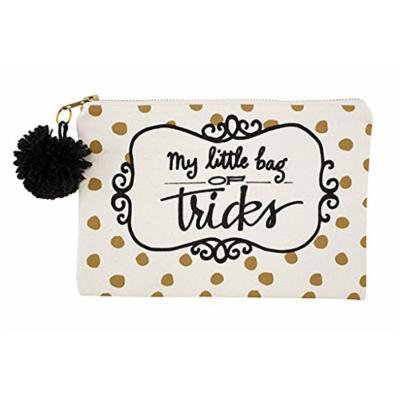 Santa Barbara Pom Pom Cosmetic or Pencil Pouch (Bag of Tricks)