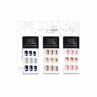 Dashing Diva Limited Edition No.3 Magic Press Edge Full Cover Gel Nail Tips, Disposable Pack of 3