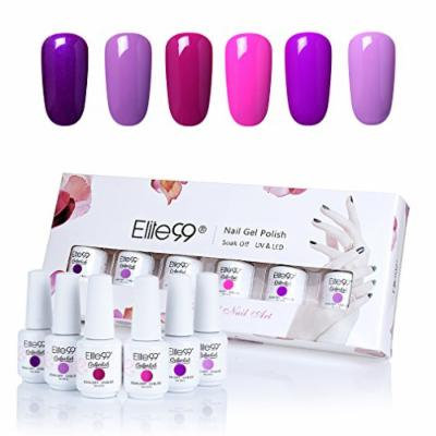 Elite99 Gel polish Soak-off Gel Nail Polish UV LED Nail Art Gift Box Set of 6 8ml C007
