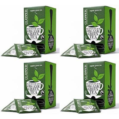 (4 PACK) - Clipper - Ft Org Green Envelopes | 25 Bag | 4 PACK BUNDLE