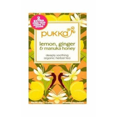 (12 PACK) - Pukka Lemon Ginger & Manuka Honey| 20 Bags |12 PACK - SUPER SAVER - SAVE MONEY