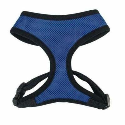 Anti Pull Breathable Mesh NO CHOKE Dog Harness Selections - 10 Colors & 5 Sizes(Medium Blue Harness)