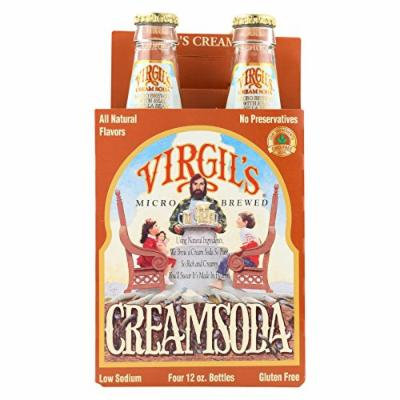 Virgil's Rootbeer Cream Soda - Cream - Case of 6 - 12 Fl oz.