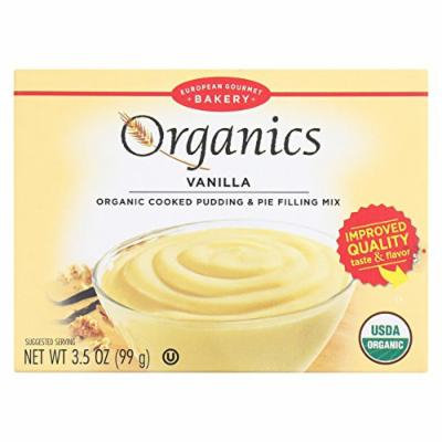 European Gourmet Bakery Organic Vanilla Pudding Mix - Vanilla - Case of 12 - 3.5 oz.