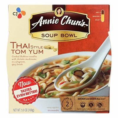 Annie Chun's Thai Tom Yum Soup Bowl - Case of 6 - 6 oz.