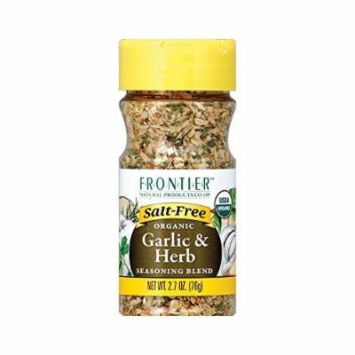 Frontier Herb Organic Seasoning Blend - Garlic and Herb - Salt Free - Case of 6 - 2.7 oz.