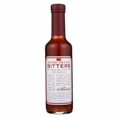 Stirrings Bar Ingredients - Blood Orange Bitters - Case of 6 - 12 Fl oz.