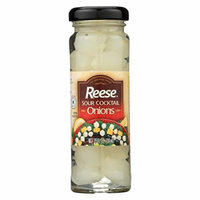 Reese Sour Cocktail Onions - Case of 12 - 3.5 oz.