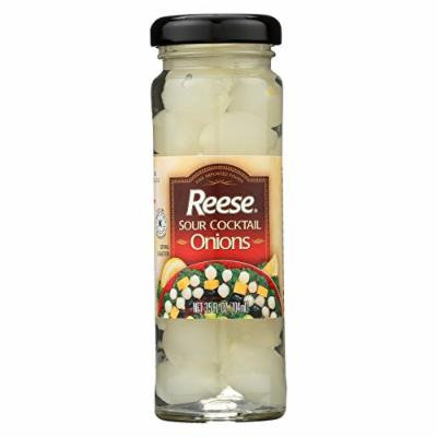Reese Sour Cocktail Onions - Case of 12 - 3.5 oz.