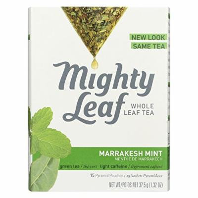 Mighty Leaf Tea Green Tea - Marrakesh Mint - Case of 6 - 15 Bags