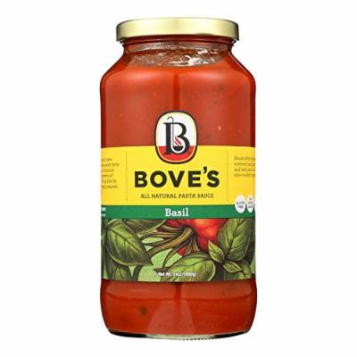 Bove's of Vermont Pasta Sauce - Basil - Case of 6 - 24 Fl oz.
